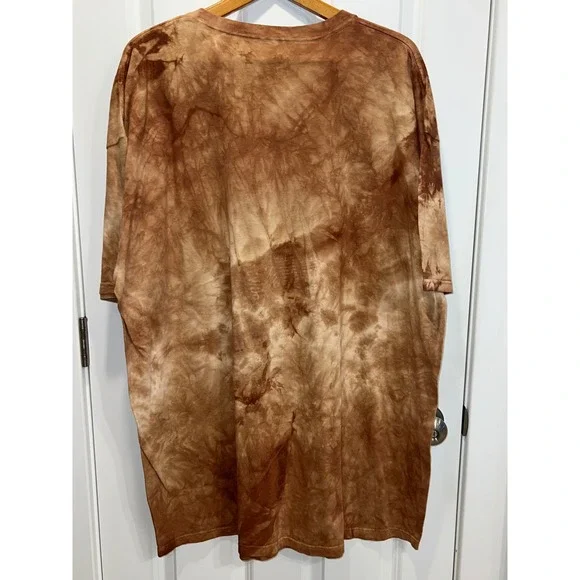The Mountain Kokopelli Tie Dye T Shirt 4XL Brown Earth Tone Men's - Picture 5 of 6